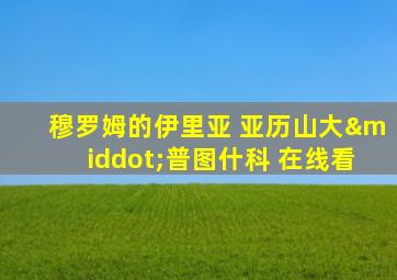 穆罗姆的伊里亚 亚历山大·普图什科 在线看